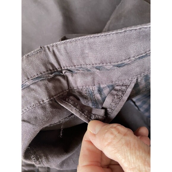 Tom James Mens Stretch Cotton Twill Pants Size 32x34 Burgundy Custom Tailored - Picture 5 of 12